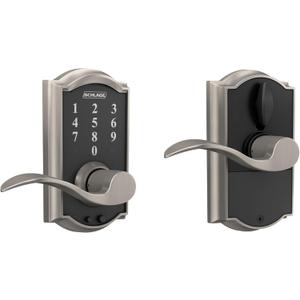 SCHLAGE Touch Camelot Lock with Accent Lever (Satin Nickel) FE695 CAM 619 ACC (No Size) SCHLAGE Touch Camelot Lock with Accent Lever (Satin Nickel) FE695 CAM 619 ACC (No Size)