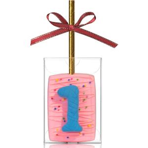 RomanticBaking 100 Pack 3.5"x 2.4"x 1.38" Rice Krispie Treat Boxes Cakesickle Boxes Macaron Boxes for Bridal Shower Birthday Party