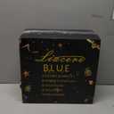 Liacere 150PCS Blue Plastic Plates - Gold Plastic Silverware with Blue Handle - Navy Disposable Plates Include 30 Guests Plates,Forks,Spoons,Knives for Hanukkah & New Year & Washington's Birthday