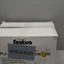 Festiva 350Pcs Clear Plastic Plates with Gold rim - Clear Gold Disposable Dinnerware for 50 Guests includeSquare Plastic Plates/Cups/Cutlery/Napkins Perfect for New Year Party&Wedding &Xmas