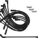 Ignition Coil Spark Plug Wire Set for Chevy Suburban C1500 C2500 C3500 Express 1500 2500 3500 G30 K1500 K2500 K3500 P30 Tahoe, for GMC P3500 Savana 1500, for Cadillac Escalade