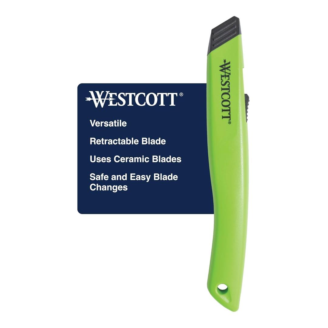 Westcott Box Cutter Safety Ceramic Utility Knife (16475)