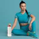 3 x 2PCS Diamond Silicone Boot for Owala Water Bottle, Anti-Slip Protective Sleeve for Owala Twist,FreeSip and Flip Stainless Steel Water Bottle, BPA-Free, Dishwasher Safe, Accessories (32 Ounces, Transparent Gold)