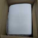 Lash Bed Foam Topper for Massage, 73x24x2 inch White Memory Foam, Removable Cover, Non-Slip Elastic Bands