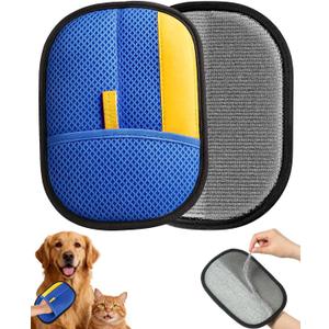 Pet Hair Removal Glove, Upgraded Thickened Pet Hair Remover Glove for Cats & Dogs, Reusable Powerful Cat Grooming Gloves, Pet Hair Remover Tool for Clothing, Couch, Furniture, Car Seats