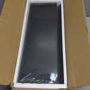 RICHER HOUSE 5 Set Floating Wall Mounted Shelves, Black Shelves for Wall Decor, Modern Picture Ledge Shelf with Lip for Storage, Nursery, Bedroom, Living Room, Bathroom - Black