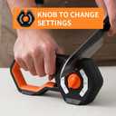 6-Stage Knife Sharpener - Premium Kitchen Knife Sharpeners - Adjustable Handheld Manual Knife Sharpeners for Kitchen Knives, Scissor and Chef Knife.Easy for beginners to use (ORANGE)