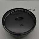 Lodge Yellowstone - 12" Deep Camp Dutch Oven, Power Y Lid, Black