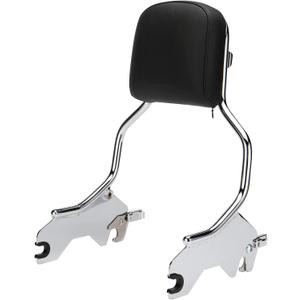 MoKitDora Sissy Bar 16" Passenger Detachable Backrest for 2018-later Softail Sport Glide FLSB Low Rider FXLR FXLRS FXLRST FXRST Models, Chrome