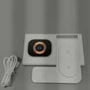 3 in 1 Foldable Charging Station for Apple Products,Wireless Charger for iPhone 17 16 15 14 13 12 Pro Max,Travel Dock Adapter&Light for iWatch Series 11 10 9 Ultra 3/2 SE 3/2,for AirPods 4 3 2 Pro 3/2