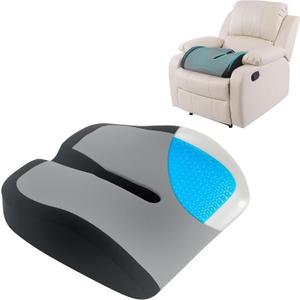 Ergonomic Recliner Cushions for Elderly, Gel Seat Cushion for Long Sitting