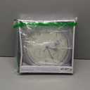 Westclox Indoor/Outdoor Wall Clock with Temperature & Humidity Gauges, Weather-Resistant, Quartz Accuracy, Battery-Powered (Silver, 12-Inch)