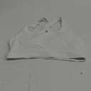 RUNNING GIRL Sports Bra for Women, Criss-Cross Back Padded Strappy Sports Bras Medium Support Yoga Bra with Removable Cups (X-Large, White)