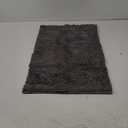 SONORO KATE Bathroom Rug 32"20", Non-Slip Bath Mat,Soft Cozy Shaggy Thick Chenille Bath Rugs for Bathroom,Plush Rugs for Bathtubs,Water Absorbent Rain Showers and Under The Sink (Dark Grey)