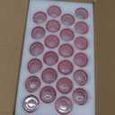 SUPMIND 24 Pcs Votive Candle Holders, Glass Holders Bulk for Table Centerpiece, Tea Lights Candle Holders for Wedding Shower, Party and Home Decor Pink