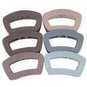 FOMIYES 6pcs Women s Plastic Hair Claw Clips Jaw Clips for Daily Use Random Colors for Thick Thin Hair Styling Non-slip Accessories