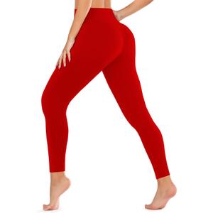 DHSO High Waisted Leggings for Women – Full/Knee Length Capri Tummy Control Buttery Soft Yoga Pants for Workout Athletic