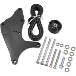 LS Dual Alternator Bracket Kit for GM 4.8L 5.3L 6.0L 6.2L Vortec V8 Engine 1999-2013 with Idler Pulley Belt Kit
