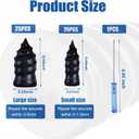 2 x 50 PCS Tire Repair Rubber Nails, Reliable Screw in Tire Repair Plugs with a Screwdriver, Tire Repair Screws, Self-Service Tire Plugs Screw, Tire Repair First Aid Kit for Car,Truck, Motorcycle (50pcs)