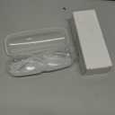 Cat Eye Distance Glasses for Women,Oversized Near Sighted Driving Eyeglasses,Clear Nearsighted Myopia Glass (Crystal)