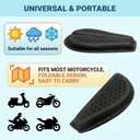 Motorcycle Seat Cushion 3D Honeycomb Motorcycle Gel Seat Cushion Petal Shape Design - Not Stuffy, Protecting Sensitive Areas, Stay Cool and Comfortable for Long Ride