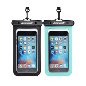 Hiearcool Waterproof Phone Pouch, IPX8 Waterproof Phone Case for iPhone 17/16/15/14 Pro Max, Cell Phone Dry Bag for Beach & Cruise Essentials, Touch Screen, Lanyard Included, 2 Pack (Fits Up to 8.9”)