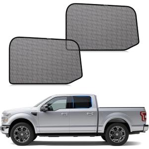 ZATOOTO Car Window Shades Ford F-150 2016-2024 for Rear Window | Car Window Covers for Baby & Pets | Blocks 99% UV Rays & Glare | Breathable Privacy Screen for Camping, Napping, Travel