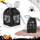 Cabilock Halloween Candy Box Pumpkin Spider Web Hollow Treat Box for Party Supplies 8.3X4.5X0.2 Inches Stylish Holiday Favor Container