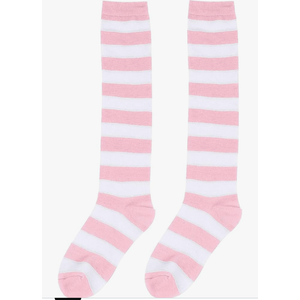Striped Christmas Socks Women Festival Novelty Athletic Performance Calf Socks Personality Thermal Knee High Stockings