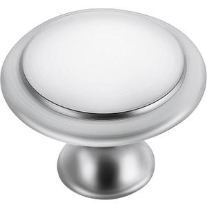 Ravinte 60 Pack Brushed Nickel Kitchen Cabinet Knobs 1-1/4 Inch Round Drawer Pulls Satin Nickel Stainless Steel Drawer Handles Door Hardware for Dresser Cabinets