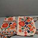 Womens Printed Skirt Outfits Floral Halter Crop Top A Line Maxi Skirt Casual Going Out Sets (Red Green) XX-Large