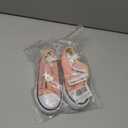 Mvlsoct Boys and Girl Low Top Canvas Kids Lace up Sneakers Size 25