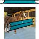 Harrison Howard Stall Guard for Aisle Home Barn Use with Sturdy Spring Hooks and D-Rings Adjustable Straps Aisle Stall Guard for Horses Dark Teal