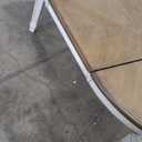 Signature Design by Ashley Realyn Oval Dining Room Extension Table, Seats 6, Antiqued 2-tone Finish, Wood, Distressed White