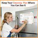 ADHD Cleaning Planner, Dry-Erase Sleeve + Paper Pages, Removable Ring Binder, Daily,Weekly,Monthly Plans, Cleaning Schedule and Checklist, ADHD Planner for Adults Women