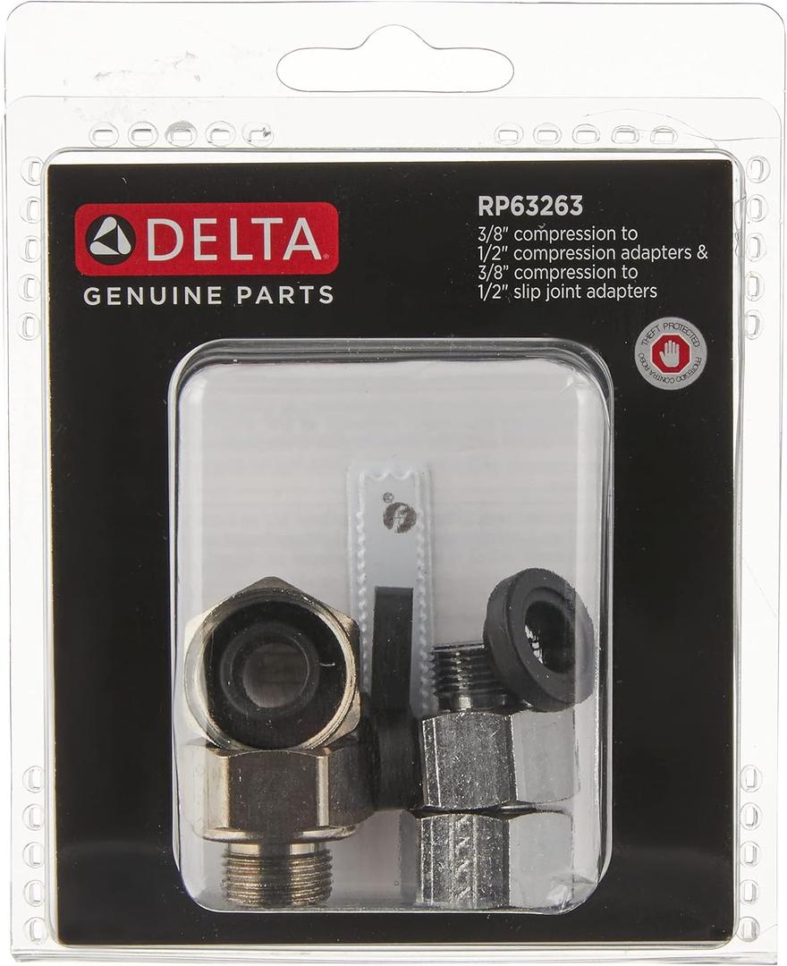 Delta Faucet RP63263, Chrome,1/2' x 3/8' (Black)
