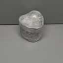 24 Sets Valentine's Day Large Heart Shaped Cake Pans with Lids, 255ml/9oz Disposable Heart Cake Pan Cupcake Baking Cups Liners Tins Ramekins Containers for Valentine's Day Food Wedding Birthday Party