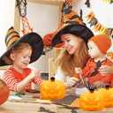 2 x 2pcs Pumpkin Night Light, 5-Color Dimmable LED Lamp with Touch Control and Auto-Switch Modes Nursery Nightlights Decor for Kids, Rechargeable Halloween Lantern Cute Silicone Light for Woman and Kids