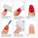 Gel Nail Polish Remover with Tools, 15ml (0.5 fl oz) - Acetone-Free, Quick Removal in 2-5 min, No Foil Soaking Needed, Safe for Natural NailsHome DIY Use