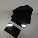 RXBC2011 100pcs Blank Metal Business Cards Laser Engraving Aluminum (black 100 pcs)