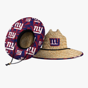 FOCO Men's NFL Team Logo Floral Lifeguard Beach Straw Sun Hat