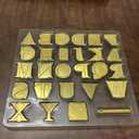 Uppercase Alphabet Set for Branding and Personalization of Wood, Leather, and Other Surfaces