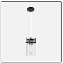 Oliver 1-Light Dark Bronze Plug-In or Hardwire Pendant Lighting with 15 ft. Cord