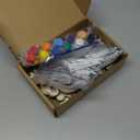 Silipull 24 Sets Christmas Wind Chimes Craft DIY Color Your Own Wooden Wind Chime Santa Claus Snowman Coloring Hanging Crafts for Christmas Winter Party Favor Home Activities