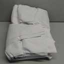 Blackout Pinch Pleated Pure White 92 Inch Long Curtains for Dining Room 2 Panels Set, Memory Trained Two Layer Natural Linen Textured Windows Curtain Thermal Sound Dampening Drapes with Hooks & Rings