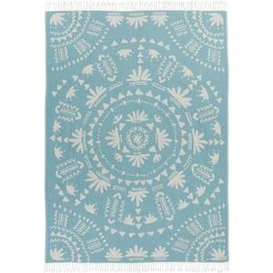 Sand Cloud Large Turkish Beach Towel - Sand Free - 100% Organic Turkish Cotton Yarn - Quick Dry Towel for Beach, Picnic Blanket or Throw - As Seen on Shark Tank - Boho Turquoise XL