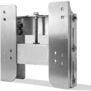 BARTOO 4" Set Back Jack Plate Manual Power Lift Transom Adjustable Jack Plate for Outboard Boat Motor, Upgrade Manual Jack Plate