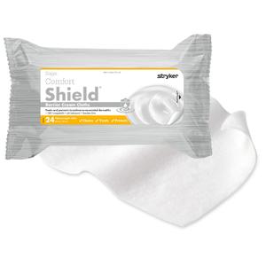 Stryker - Sage Comfort Shield Barrier Cream Cloths with Dimethicone - 1 Package, 24 Cloths One-step Wipes Clean, Treat and Protect Skin from Incontinence Associated Dermatitis, Hypoallergenic