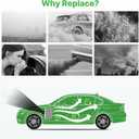 Engine+Cabin Air Filters Set Fit for 2018-2026 Volkswagen Atlas 2.0L 3.6L, Atlas Cross Sport 2020-2026 Engine Air Filter VW Atlas Replacement Automotive Accessories CF11643 3QF129620