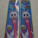 ArtCreativity Easter Bunny Bubble Wand (2 Pack), Easter Basket Stuffers for Toddler, 14" Light Up Automatic Bubble Maker with LED & Music, Bubbles for Kids, Toys for Toddlers 1-3
